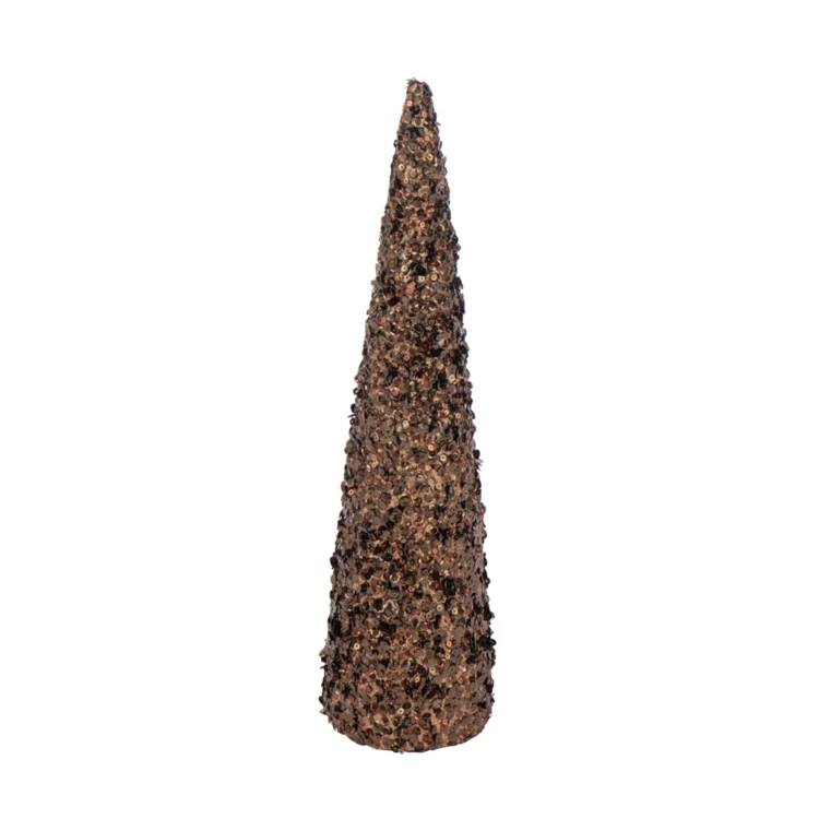 Cône décoratif sequins mousse