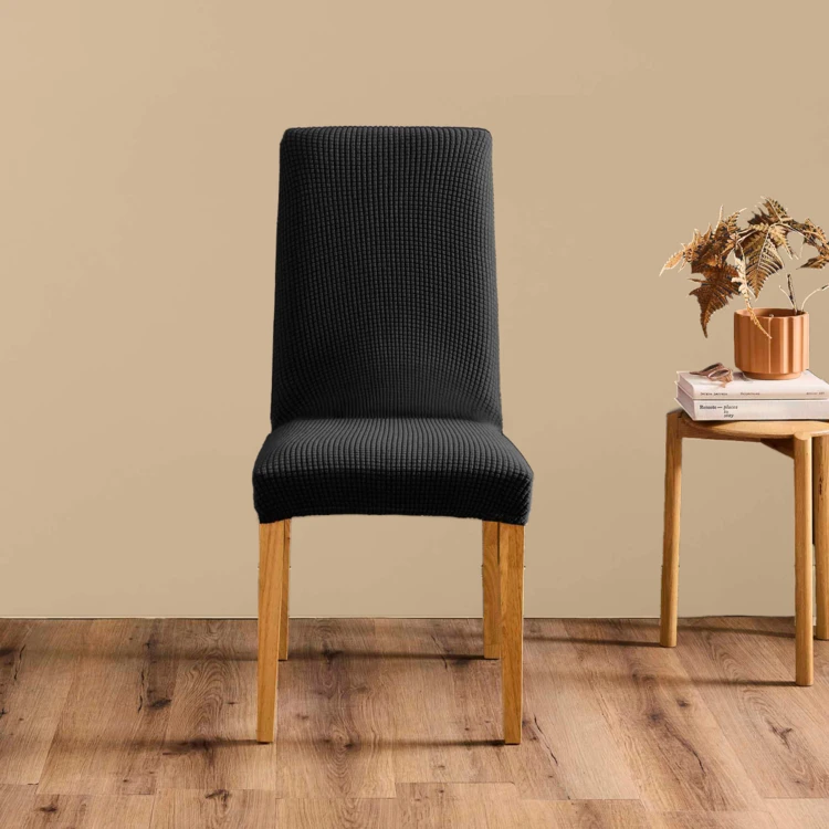 Housse de chaise extensible gaufrée pour assise 40 à 50 cm