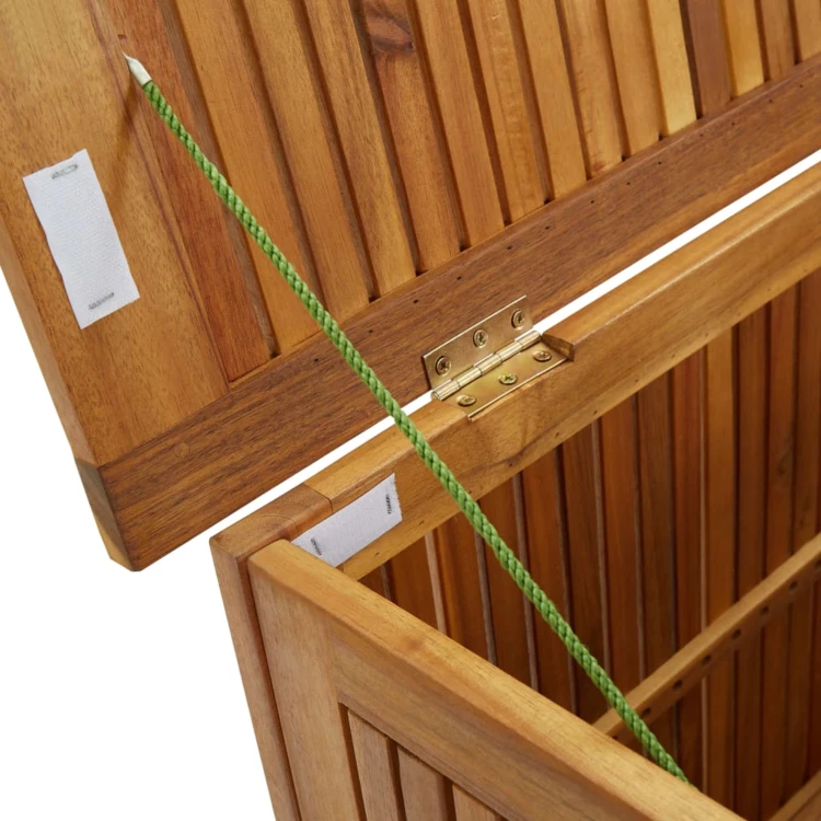 Caja de almacenamiento de exterior de acacia