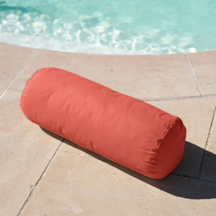 Traversin outdoor déhoussable en toile enduite imperméable