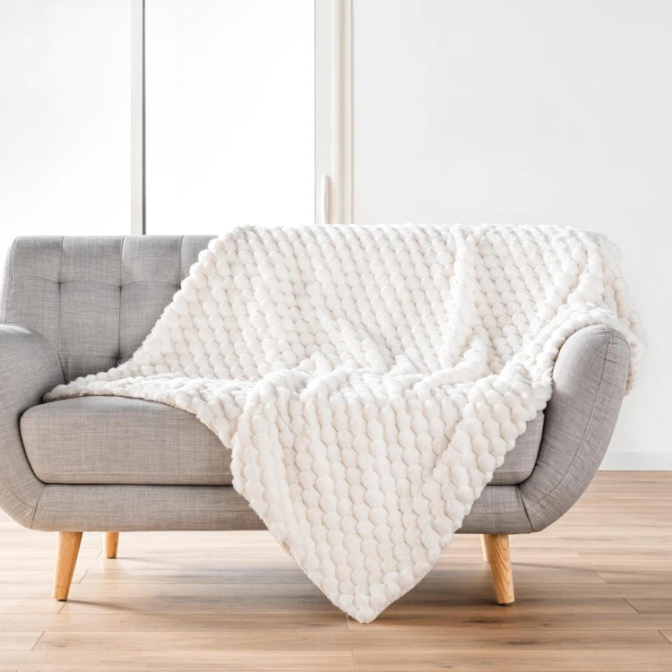 Plaid Frosty Imitation Fourrure / Sherpa