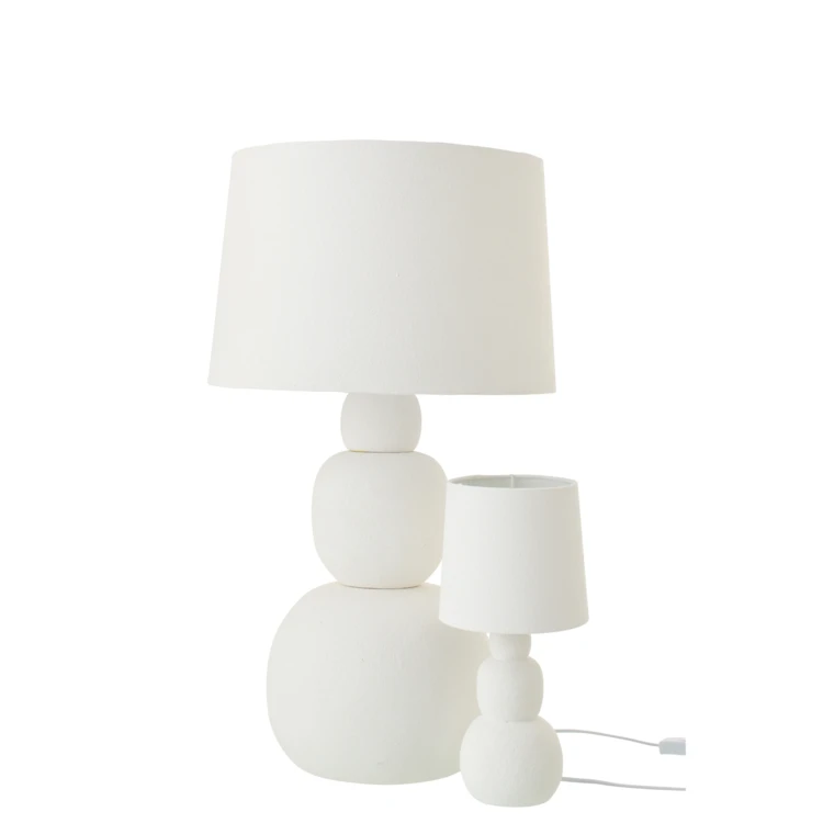 Lampe à poser en poterie arrondie