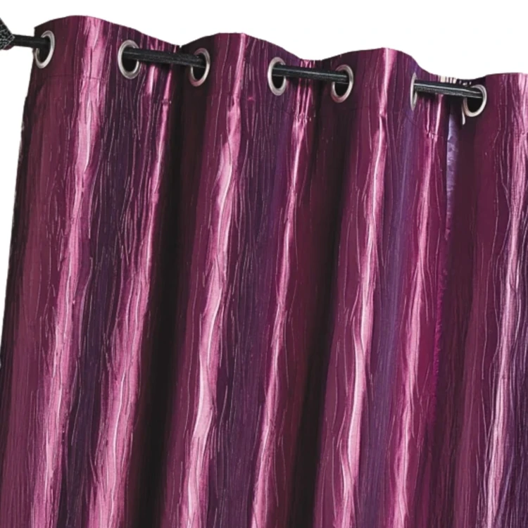 Rideau d'Ameublement en Taffetas Froissé