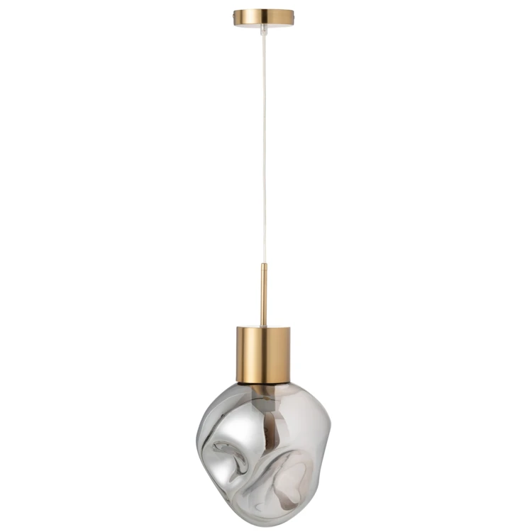 Suspension en verre et métal
