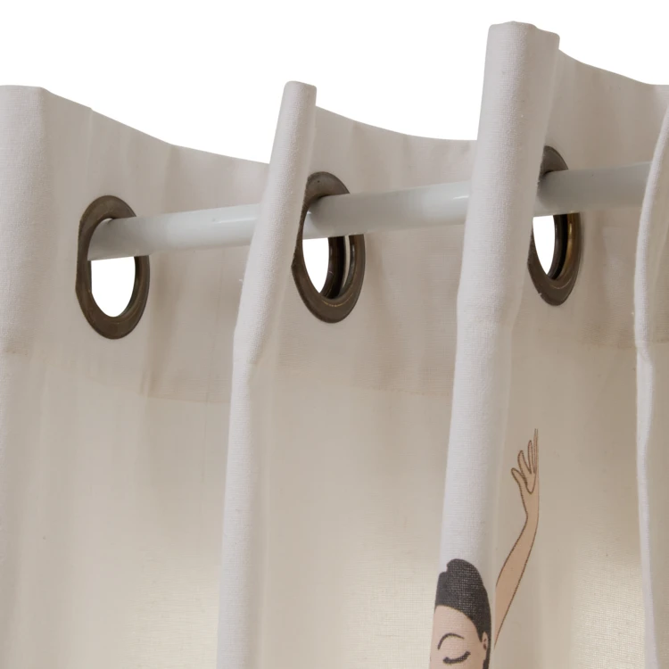 Rideau à œillets tufté ballerine