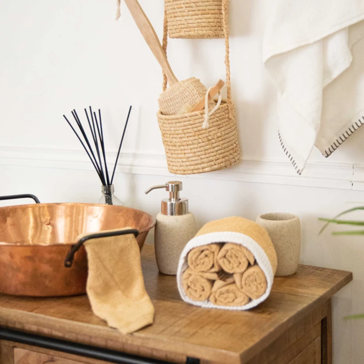 Panier invité avec serviettes