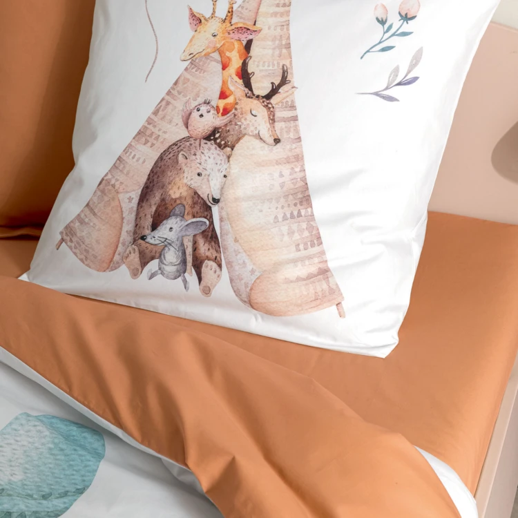 Funda de almohada animales del bosque