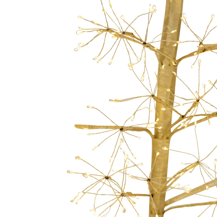 ARBRE LED LUMIÈRES BLANC CHAUD FER NOIR EXTRA LARGE