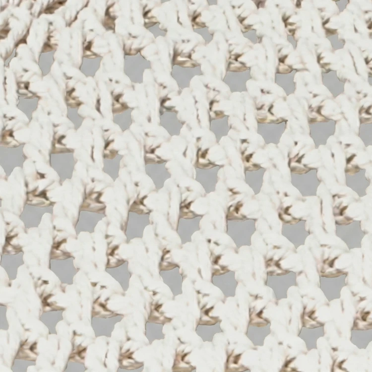 Parasol macramé en polycoton avec toile occultante