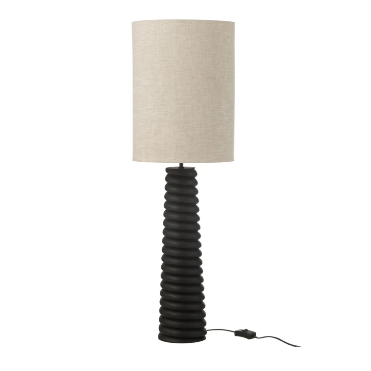 Lampe à poser abat-jour tissu