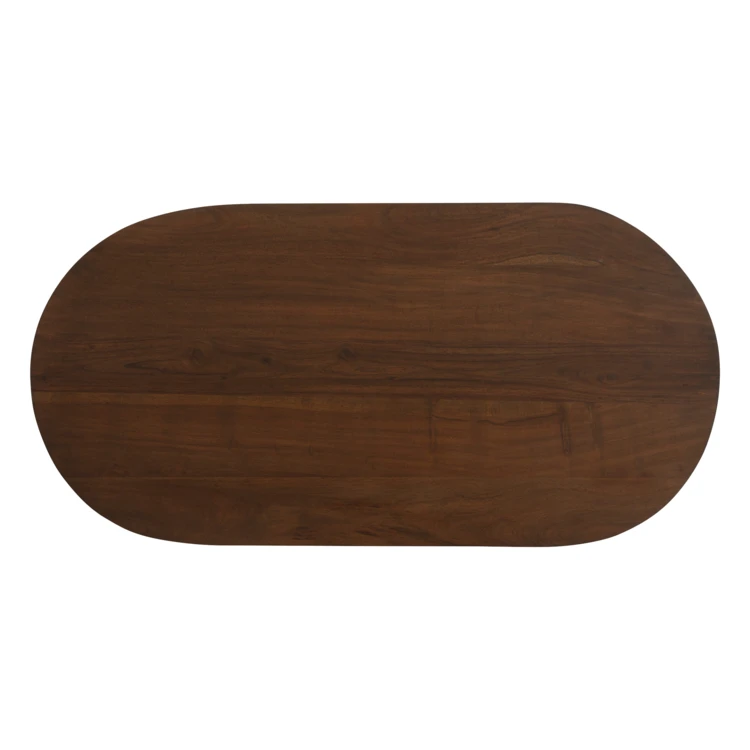 Mesa de centro de madera de mango con acabado texturizado