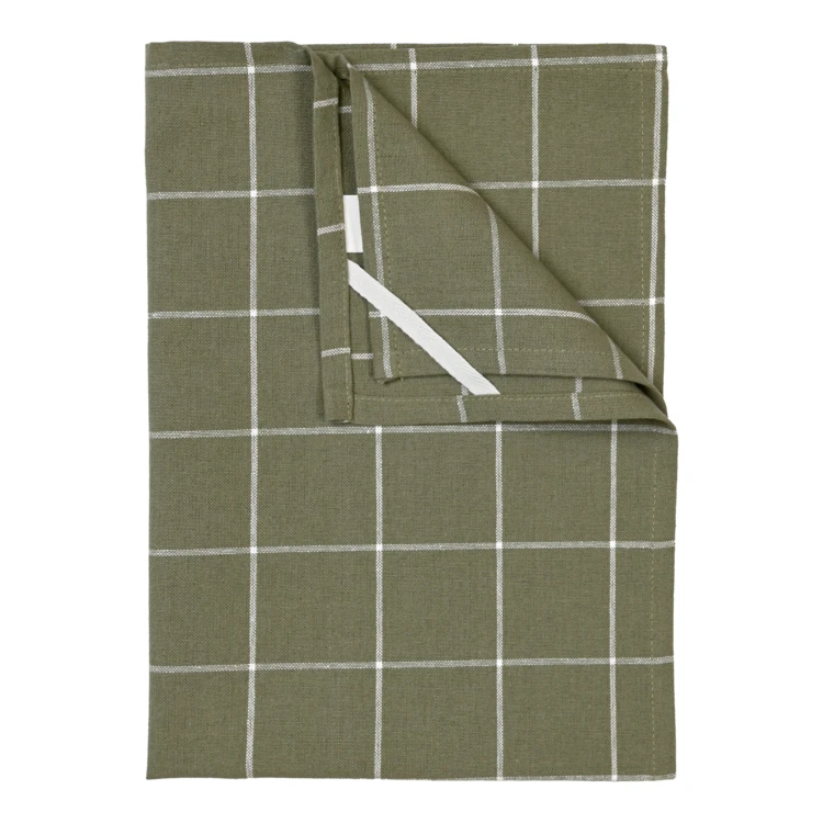 Torchon de cuisine en coton à motif carreaux