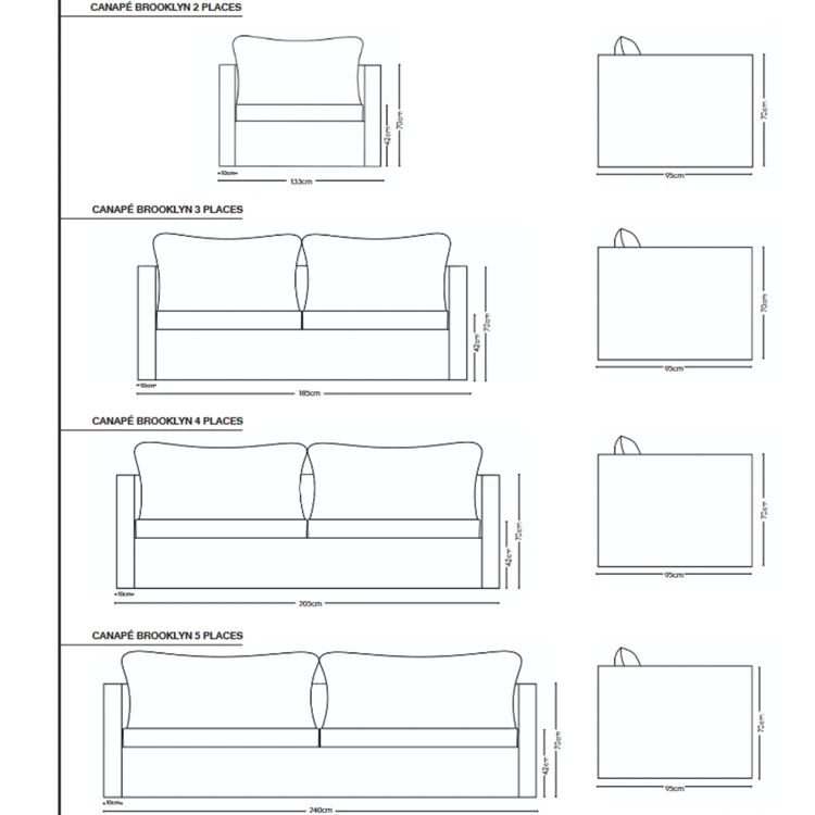 Canapé Bouclette Brooklyn Haomy