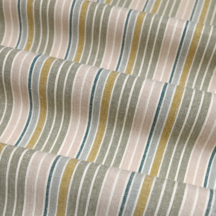 Paño de cocina de algodón con rayas tejidas