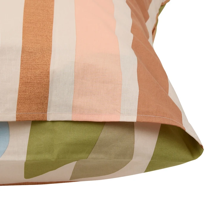 Conjunto de cama de 3 peças em algodão reversível com motivos florais
