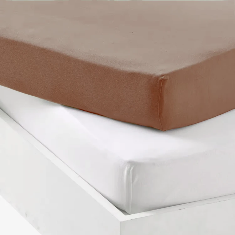 Lot 2 draps-housses extensibles coton pour lit bébé