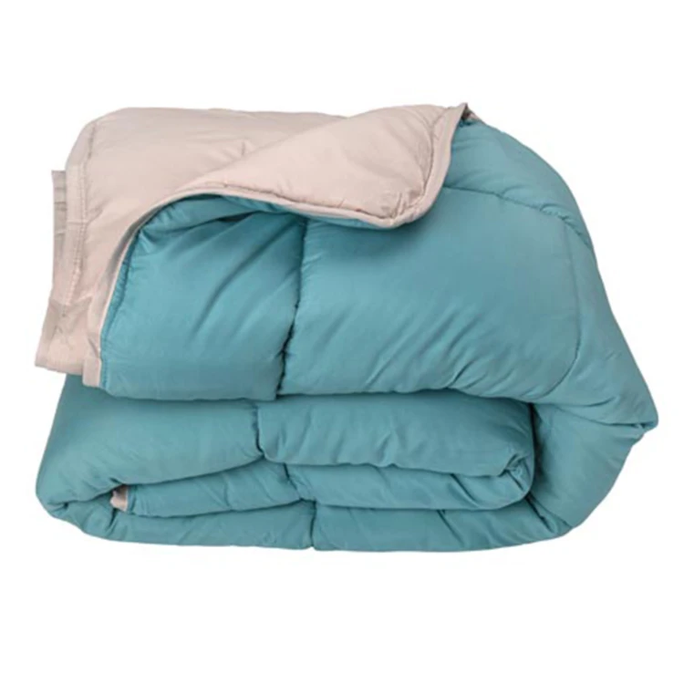 Couette chaude microfibre bicolore 400 gr/m2