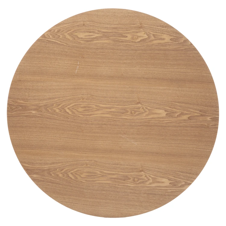 Ronde eettafel met houtlook