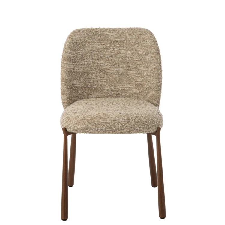 Chaise en métal et textile