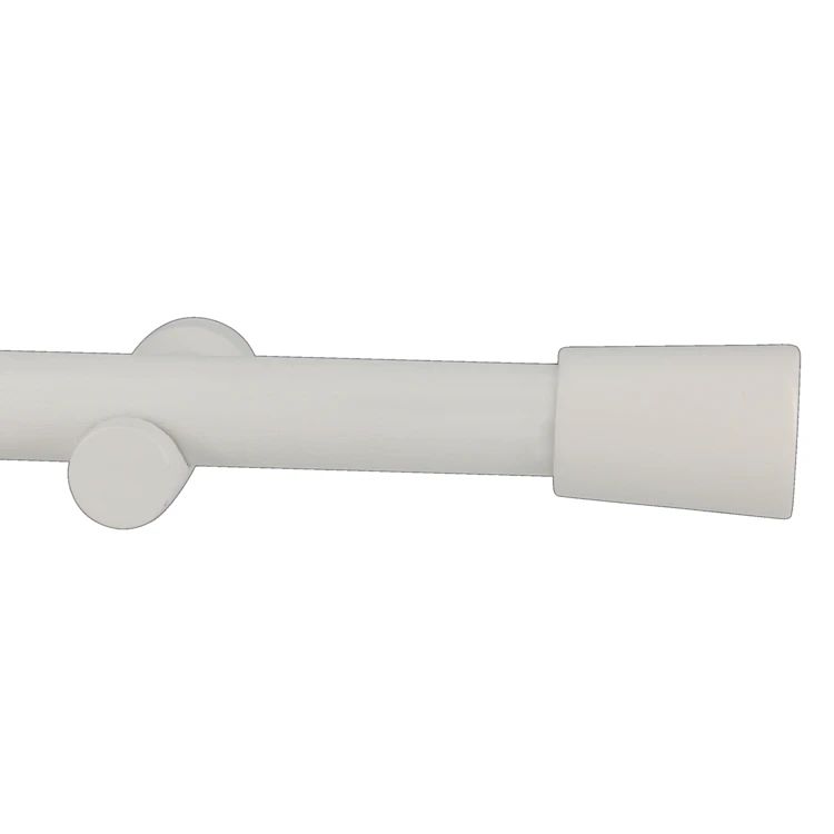 Kit tringle à rideaux en bois avec embout conique D28mm