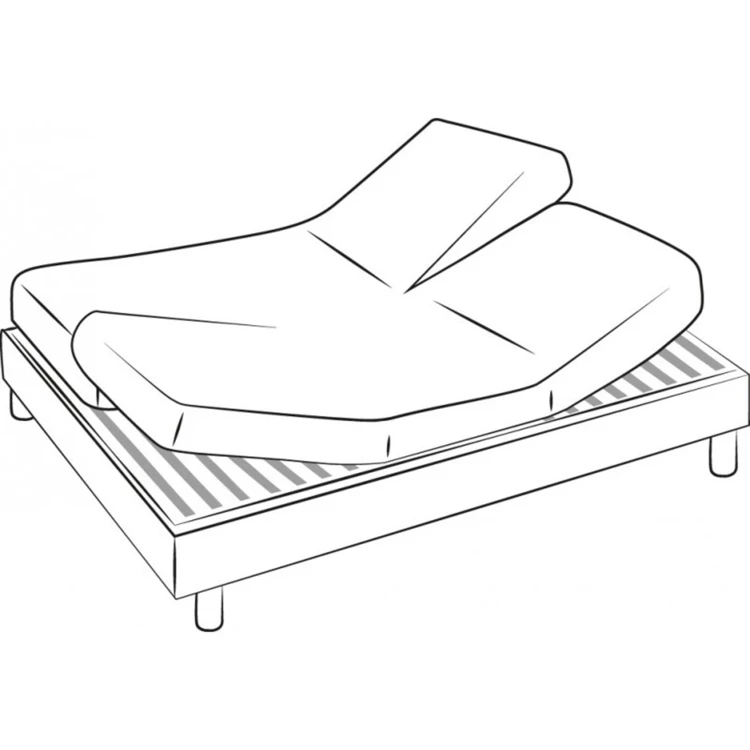 Lenzuolo per letto basculante in cotone tinta unita - cappuccio 23 cm n