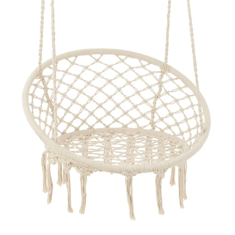 Columpio colgante de macramé estilo boho chic