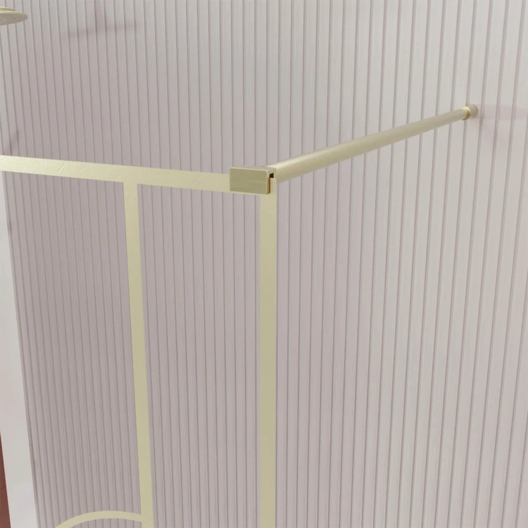 Paroi de douche à l’italienne en verre trempé 6 mm Art déco