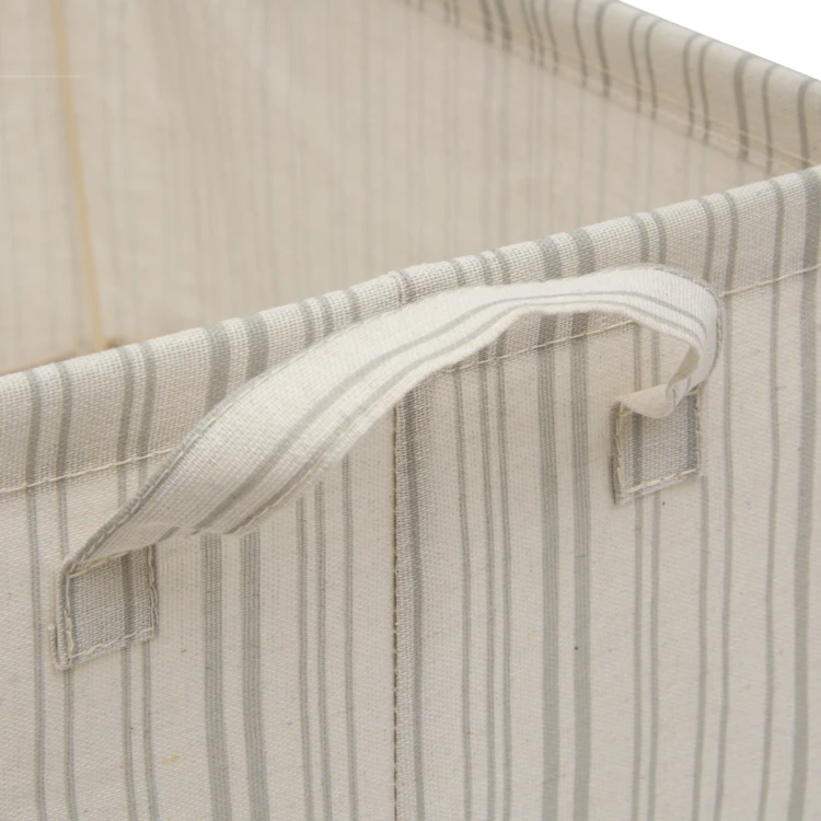Panier de rangement en polyester avec cadre acier