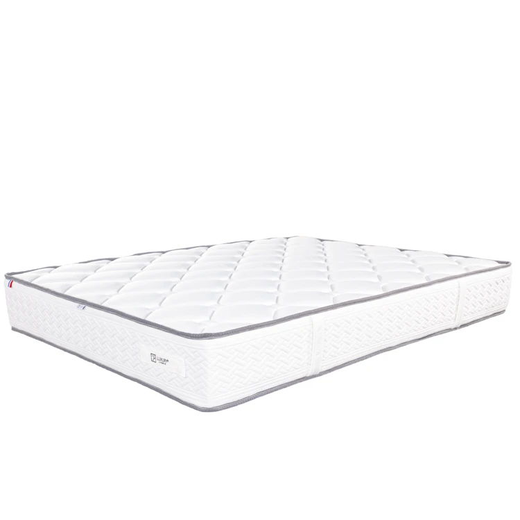 Matratzenset aus Schaumstoff 20 cm mit grauem Lattenrost