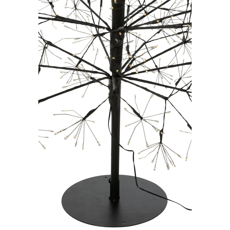 ARBRE LED LUMIÈRES MULTICOLORES FER NOIR EXTRA LARGE