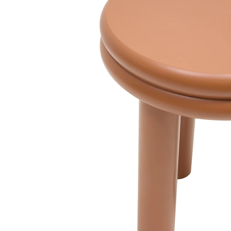 Table d’appoint ronde avec pieds en pin