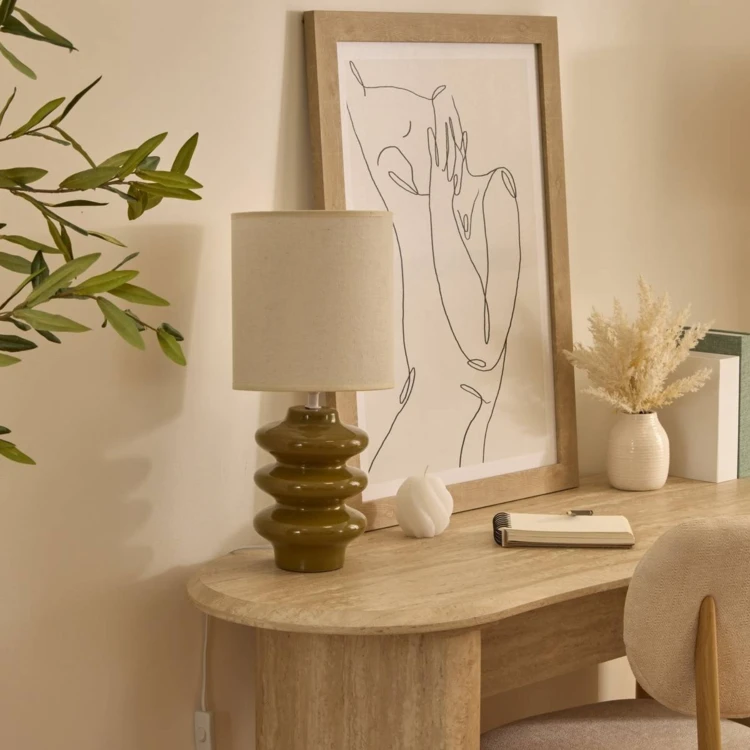 Lampe de chevet en céramique