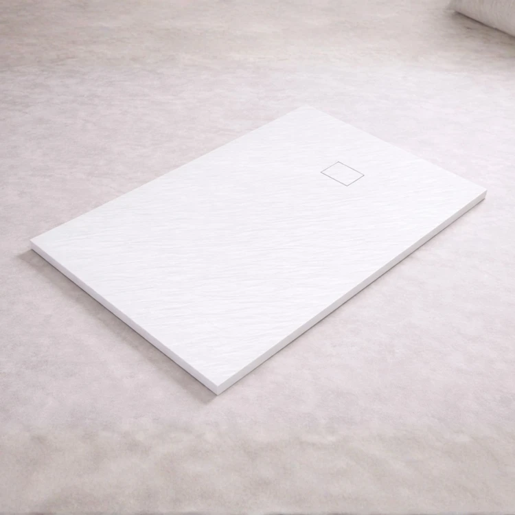 Receveur en résine effet pierre