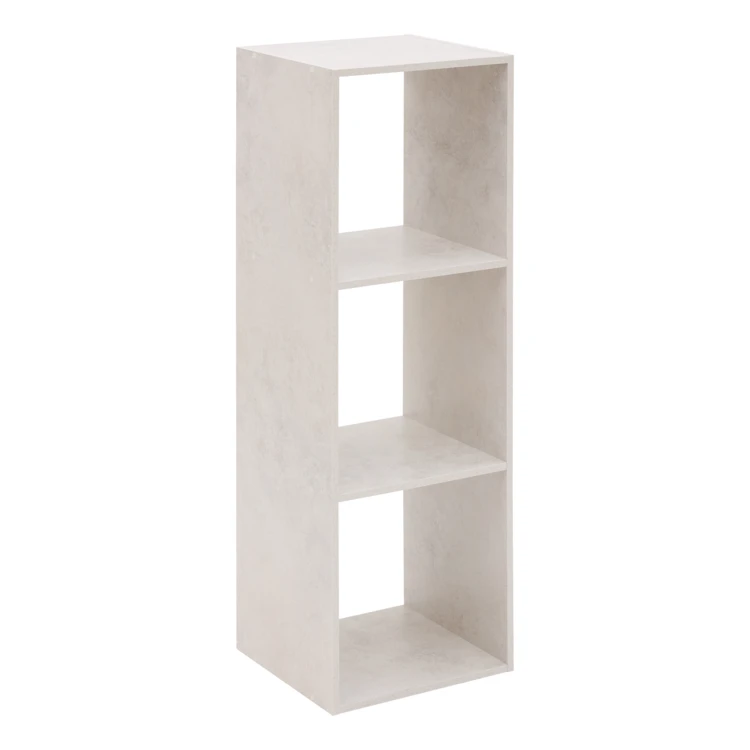 Etagère 3 cases en panneau de particules effet bois