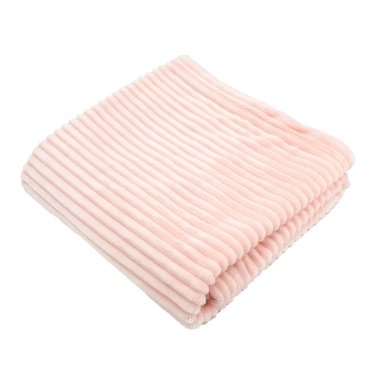 Cobija boudoir de micro-velours acanalado para bebé