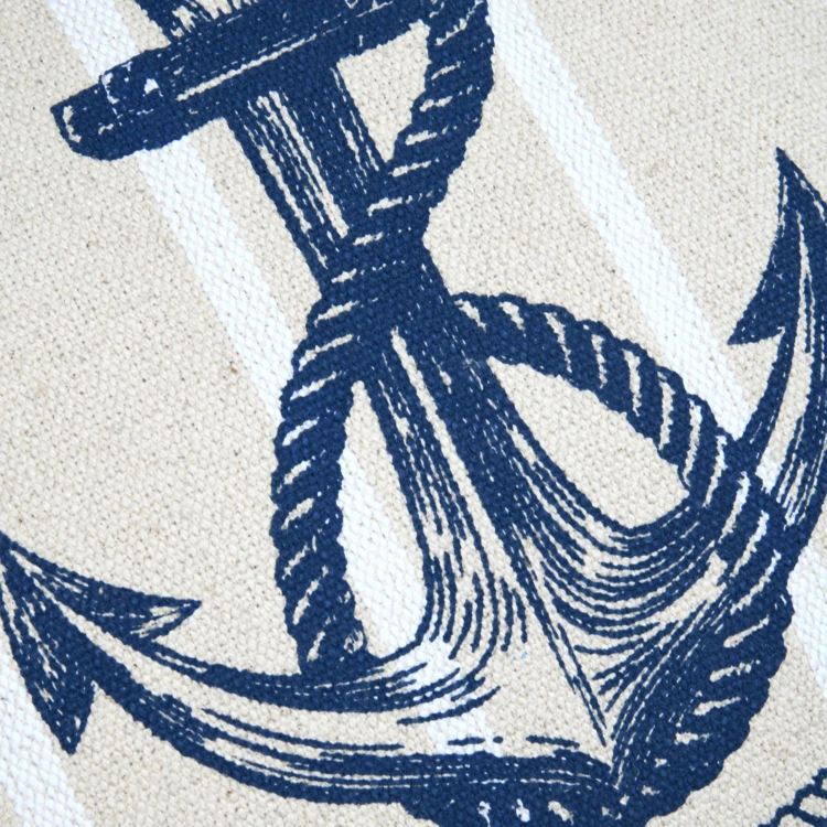 Baumwollkissen mit Ankermotiv