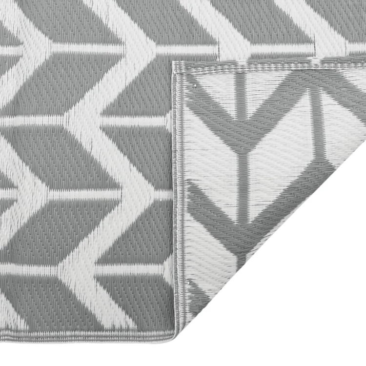 Tapis d’extérieur rectangulaire réversible motif chevrons