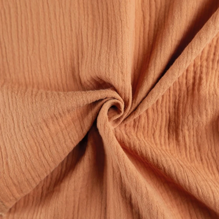 Cortina em tela de gaze de algodão com ilhós