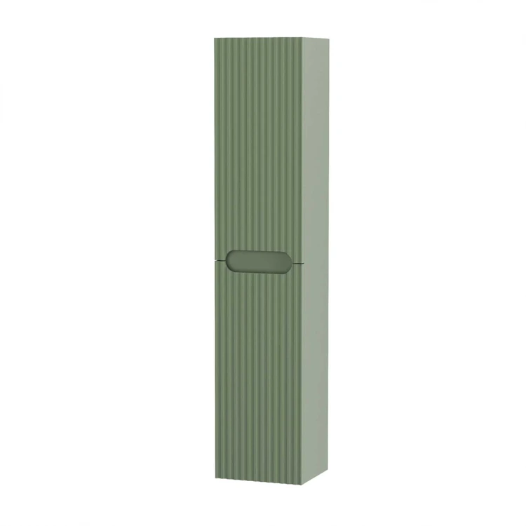 Colonne de salle de bains suspendue texturée et 2 portes