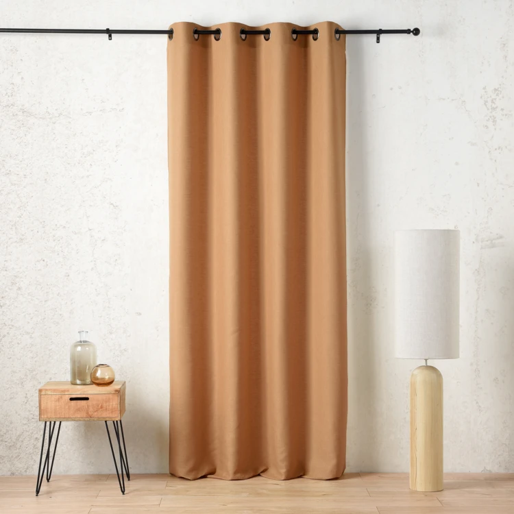 Rideau tamisant à œillets polylin satin