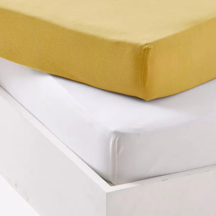 Lot alèse imperméable et drap-housse bébé en coton