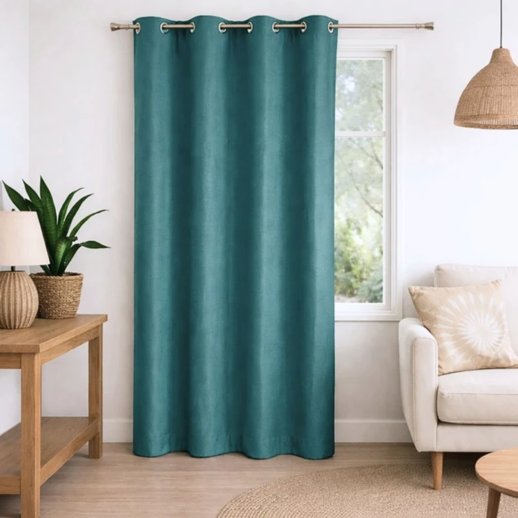 Tenda 100% oscurante unicolore effetto mélange