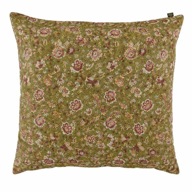 Housse de coussin floral en lin lavé SAMARA HAOMY