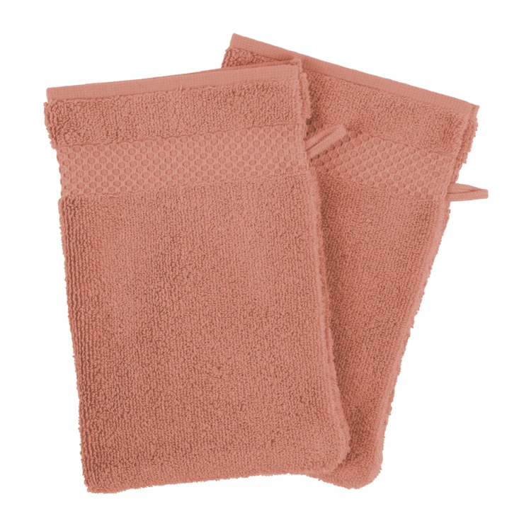 Set de 4 gants de toilette en coton Mirmande