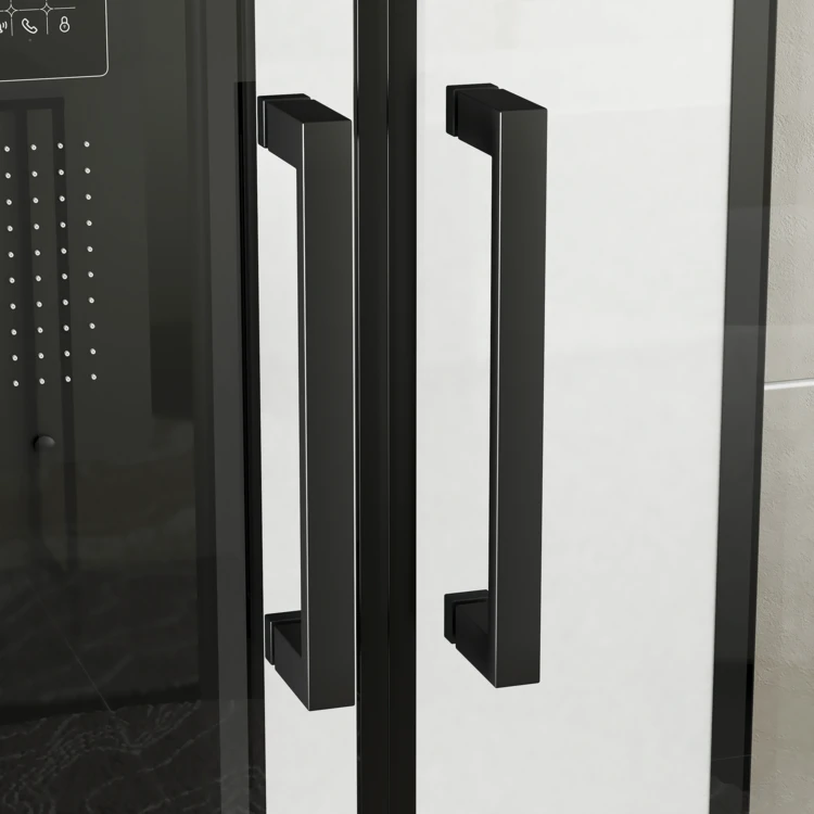 Cabine de douche hammam rectangulaire avec hydromassage