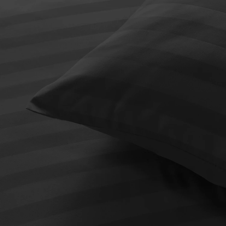 Parure de lit rayures dans le tissage