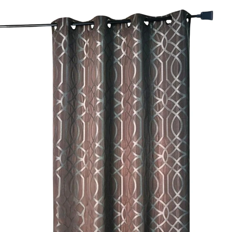 Rideau Ameublement en Jacquard Motif Géométrique