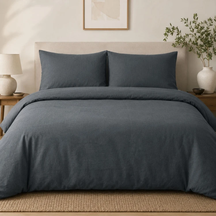 Housse de couette percale 240 x 220 cm unie