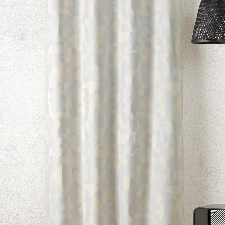 Tissu au mètre jacquard géométrique texturé rétro