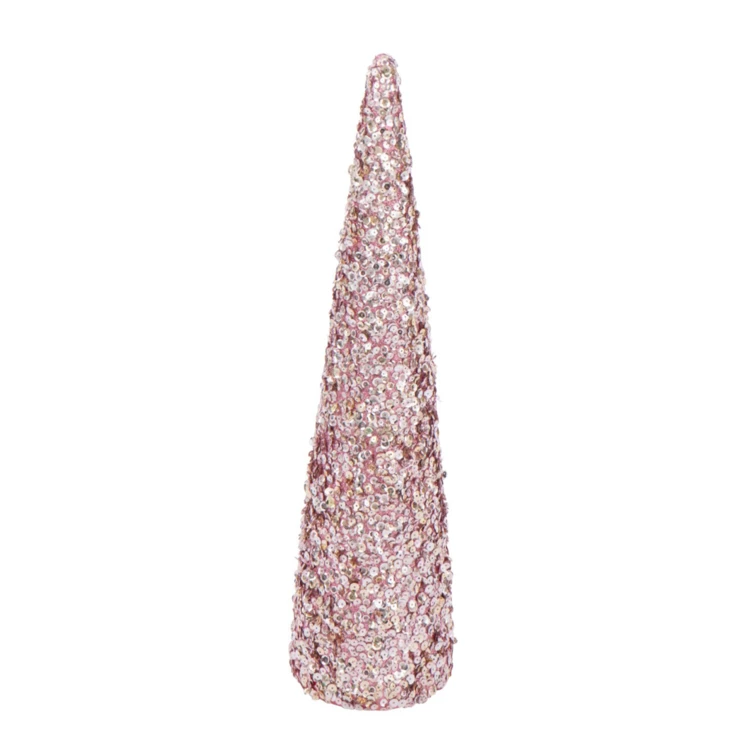 Cône décoratif sequins mousse